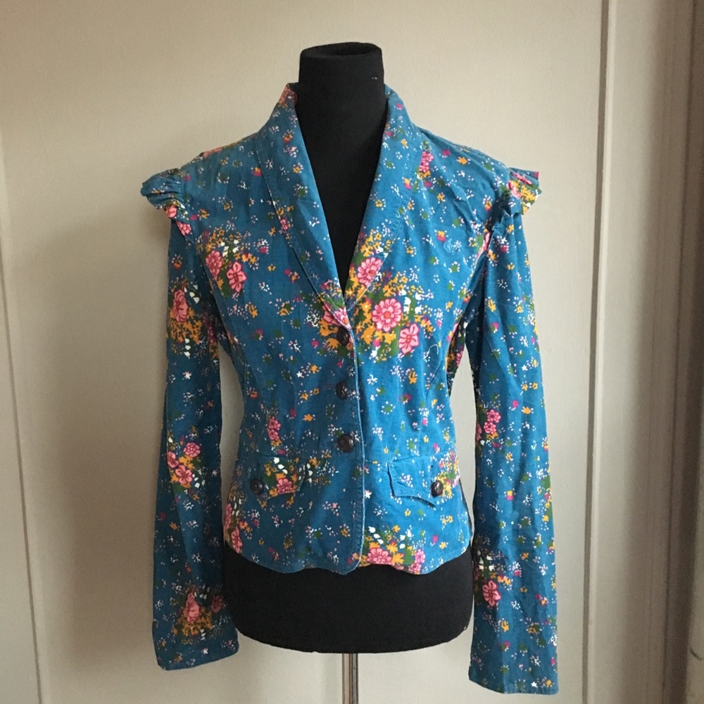 🆕 Like Free People Prairie Corduroy Print Jacket